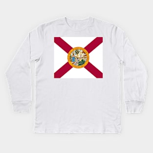 Florida flag. USA Kids Long Sleeve T-Shirt